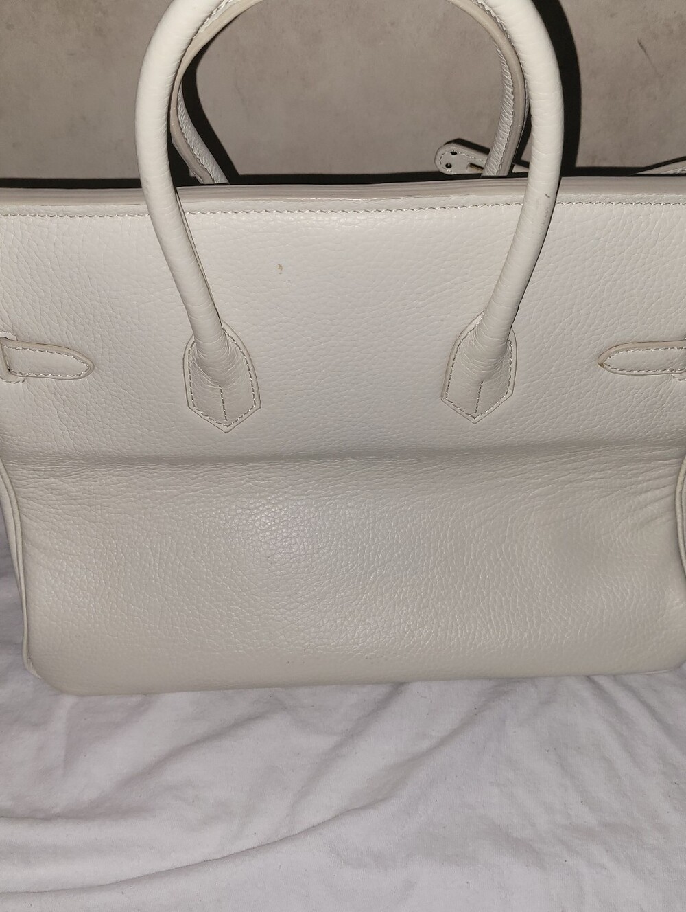 Hermes Cream Leather Birkin 30 Handbag - Picture 7 of 11
